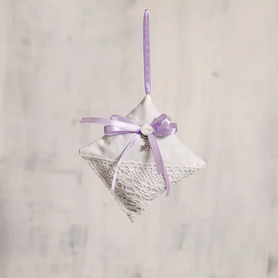 Vintage párna - fehér