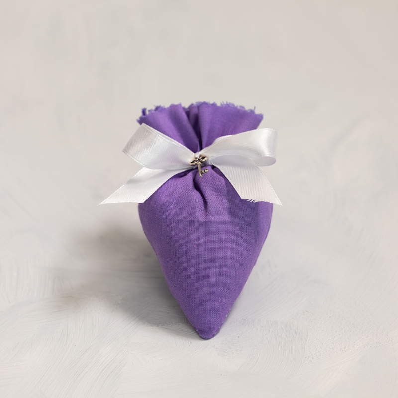 Levendula szív batyu - világos lila